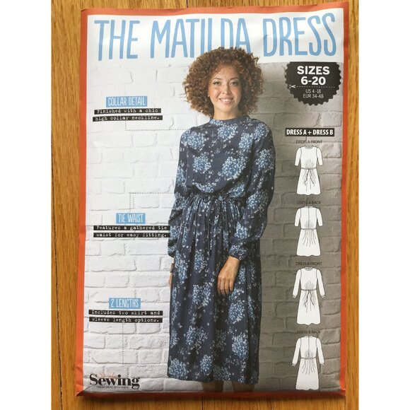 Misses Dress Pattern The Matilda Dress UNCUT US Size 4 6 8 10 12 14 16 18 - Picture 1 of 5